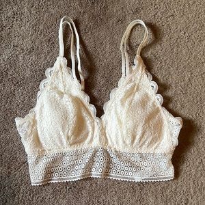 Cream aerie bralette